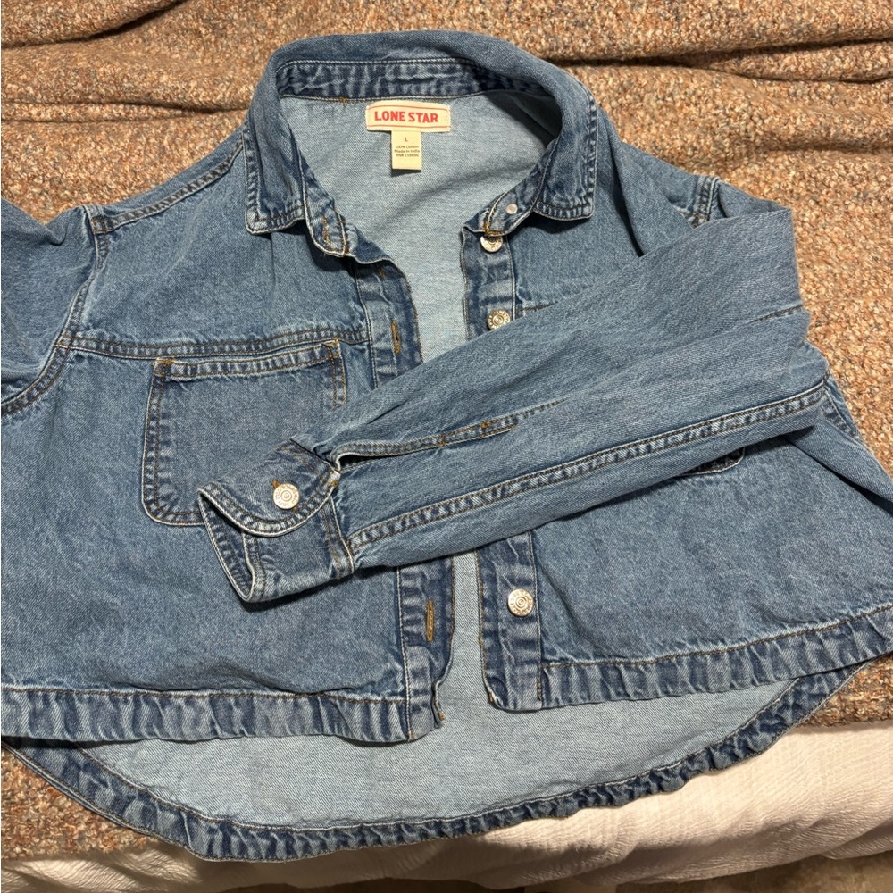cropped denim jacket